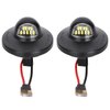 LED License Plate Light Tag Lights Assembly Compatible with Ford F150 F250 F350 F450 F550 Superduty Ranger Explorer Bronco Excursion Expedition,6000K White, 2PCS (Black)