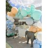 Pastel Orange Balloons 84 pcs Peach Balloons Garland Arch Kit 5 inch +12 inch +18 inch Pastel Orange Balloons Happy Birthday Balloons Baby Shower Decorations Wedding Balloons