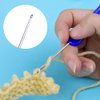 JUPEAN Complete Knitting and Crochet Accessories,Knitting Supplies Kit with Knitting Stitch Markers Plastic Sewing Needles Cable Needles for Knitting Sewing Kit