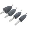 Luo ke 10 Pcs Various Shapes Abrasive Grinding Stone Rotary Accessories Buffing Point Set with 1/4 Inch Shank