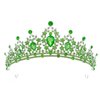 LKBBC Green Crown, Crystal Mermaid Birthday Fairy Crown,Princess Sweet 16 Quinceanera Queen Tiara Headband