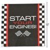 Fun Express 6.5" Race Car Checkered Flag Luncheon Napkins - Perfect for Racing Parties, Print Tableware, Fun Party Supplies, and Celebrations - 16 Pieces