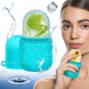 AURUZA Ice Face Roller and Gua Sha Set, Ice Roller for Face & Eye Puffiness Relief Beauty Facial Rollers Mold Icing Self Skin Care Massage Cube Skincare Tools for Shrink Pores