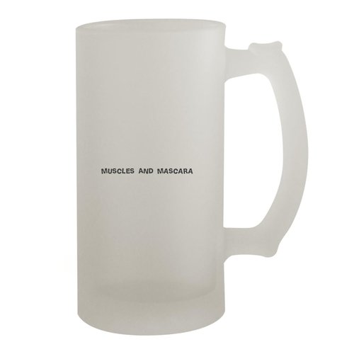 Knick Knack Gifts Muscles And Mascara - 16oz Frosted Beer Stein, Frosted