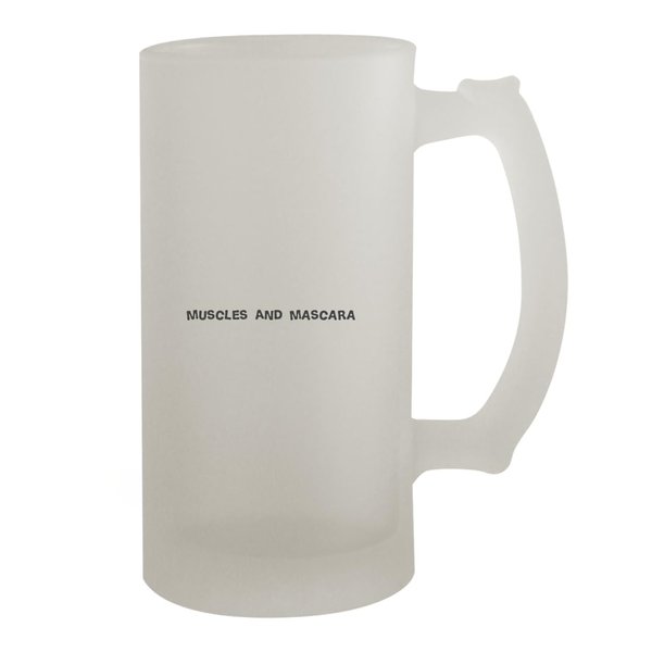Knick Knack Gifts Muscles And Mascara - 16oz Frosted Beer Stein, Frosted