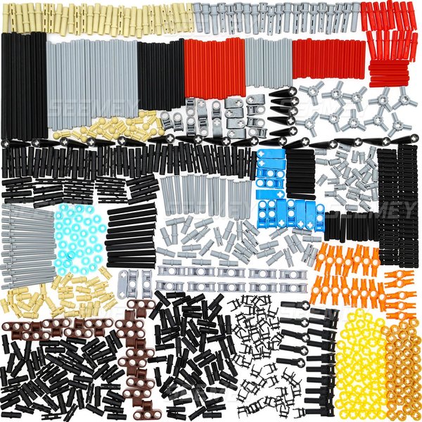 SEEMEY 884 Pieces Axle Chain Link Connectors Bricks Sets Compatible with Main Brand Technic-Parts