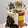 Wizard Birthday Cake Decorations Wizard Party Supplies Castle Cake Decorations Glitter Wizard Themed Cake Decorations