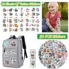 98 PCS Raccoon Party Favors, Raccoon Temporary Tattoos Slap Bracelets Keychains Stickers Badges for Woodland Raccoon Birthday Party Decorations Supplies Gifts for Kids Boys Girls Classroom Rewards