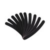 LNAUJS 10 Pack 100/180 Grit Nail Files, Black Professional Reusable Emery Boards Manicure Tool for Acrylic Nails, Nail Buffering Files