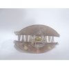 Mixed color gray marbled hair claw clip