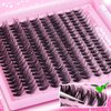 Yawamica Wispy Lash Clusters Natural Eyelash Extension 10-14mm Fluffy Eyelash Clusters CC Curl Individual Lashes Cluster Eyelash Extensions 40D Cluster Lashes 200pcs DIY Lash Extension by Self