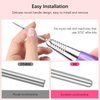 Rolybag Cuticle Nail Drill Bits Needle Shape Cuticle Drill Bit for Nail Diamond Drill Bits 3/32” Professional Safety Cuticle Clean Drill for Electric Remove Cuticle Dead Skin Manicure Tools (Medium)