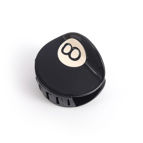 Black 8 Ball Golf Club Hair Claw Clip for Women, 5.4cm/2.12 inches, Acetate Hair Claw 1PC