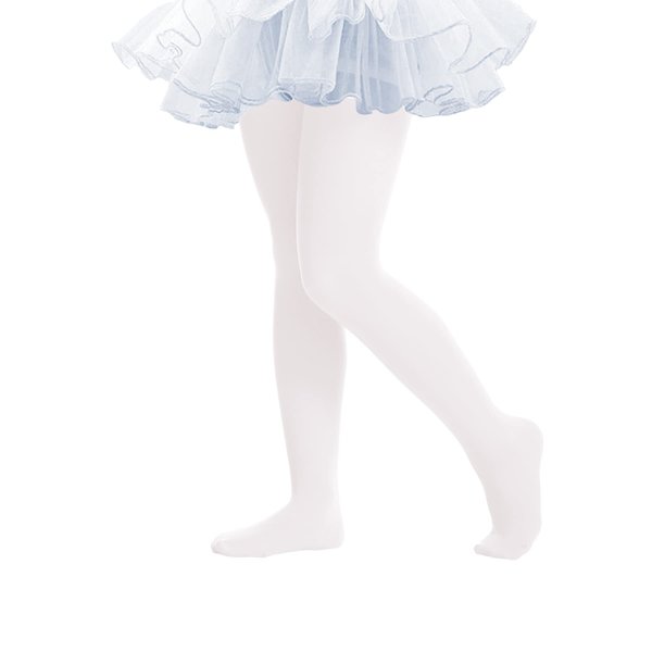 Ultra Soft Tights, Elastic Ballet Tights for Girls, Breathable & Opaque Footed Tights for Toddler Girls Stockings Thick Kids Tights Warm Stockings for Girls 3-6 Years White