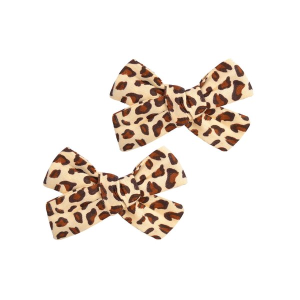 Cheetah Bow Hair Clips Leopard Hair Bow Clips Cheetah Hairclips Leopard Bowknot Pin BBW01 (B1)