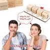 Date Night Dice - Creative After Dark Edition, 5 Wooden Board Game for Couple Date Night,Funny Date Wooden Decision Date Night Dice,Valentine's Day Anniversary Couple Games Gifts (Wood Color)