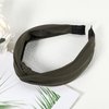 VOCOSTE Knotted Headbands for Women, Top Knot Headband, Cloth Cross Knot Headband, Wide Turban Headband, Womens Knotted Headbands, Army Green Headband, Hair Accessories for Women