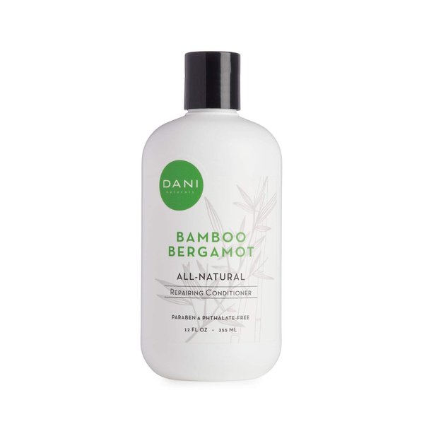 DANI Natural Nourishing Conditioner Naturals - Organic Ingredients Hydrate & Strengthen Hair - Sulfate, Phthalate & Paraben Free - Vegan & Cruelty Free - 12 Ounces (Bamboo Bergamot)