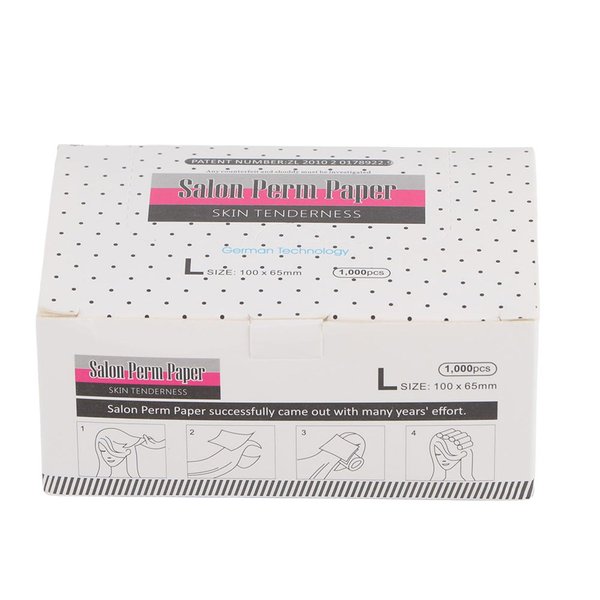 Chazcool Perm Papers, 1000 Sheets Breathable Hair Perm Paper, End Papers for Hair Salon Shop Professional Stylist Home Salon Tool