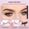 10 pairs false eyelashes natural, reusable microfiber fake eyelash, sweat-proof eye lashes, natural and beautiful, easy to wear,