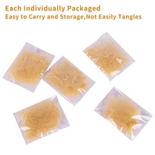 WeKen Blonde Hair Net 10 Pcs Elastic Mesh Invisible Hair Nets for Hair Bun Making Women Sleeping Ballet Dancer Kitchen Food Serive 20" Individual Pack