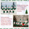 Cunno 12pcs Christmas Baby Elves Miniature Elf Doll Plush with Elf Clothes Xmas Elf Toy Accessories for Little Girls and Boys Christmas Advent Calendar Easter Decorations (Green)