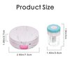 TreaHome 2 Pack Contact Lens Case, Contact Case Travel with Cleaner Washer, Tweezers, Remover Tool Contact Solution Bottle (Rose Gold)