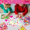 chiazllta 30 Packs Valentine’s Day Picture Frame Craft Kits for Kids Valentines DIY Craft Heart Art Valentine’s Day Party Decoration Favor Home Classroom Game Activities