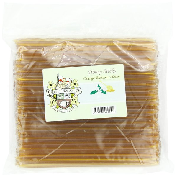 English Tea Store Honey Sticks, Orange Blossom, 100 Count
