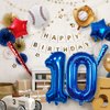 Baseball Balloons 10th Birthday Decorations for Boys, Baseball Party Decoration Baseball Sports Theme Party Supplies, 40 inch Foil Number Balloons 10 Balloon Number Blue Red White Sports Balloon Kits