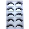 HBZGTLAD New Manga lashes 5 pairs natural false eyelashes fake lashes long makeup 3d mink eyelashes extension mink eyelashes for beauty… (HX-9)