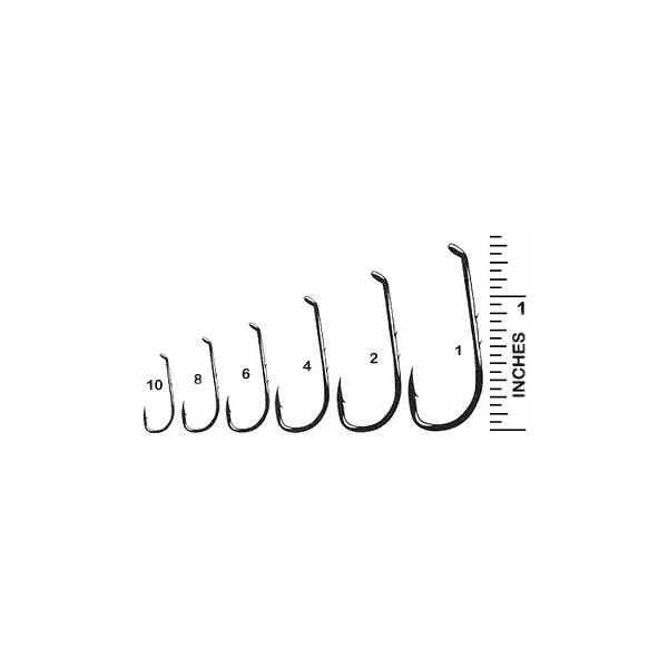 Gamakatsu 05607 Bait Holder Snelled Hooks (10 Pack), Size 6, Bronze