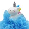 Caviotess Unicorn Bath Mesh Shower Ball Pouf Loofahs Exfoliating Bath Sponge Body Cleaner for Children Kids