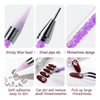 Medsuo 1500pcs Rhinestones in 6 Sizes Flat Back Shiny Crystal AB Nail Art Gems with Tweezer and Rhinestone Picker Dotting Pen Nail Art Tools for Nails, Face Eye Makeup, Craft (Clear and Rainbow)