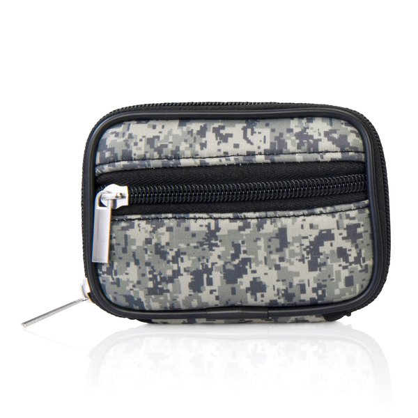 Made Easy Kit Pill Case - Medicine Organizer Box with Removable Seven-Day Vitamin & Supplement – Compact Travel Ready Dispenser in Pouch Holder with Zippered Pocket (Urban Camo)