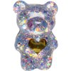 Purple Bear Mobile Phone Finger Stand, Cute Glittery Bear Phone Holder Support Cell Phones and Accessories, Comfortable Grip Anti-Slip Creative Cell Phone Stands, Cell Phone Grips