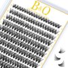 Lash Clusters 40D-D-9-16MIX 280 Clusters False Eyelash 20D 30D 40D Individual Lashes Cluster DIY Eyelash Extensions at Home (40D-D,9-16MIX)