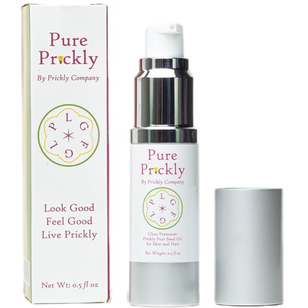 Prickly Company Pure Prickly Prickly Pear Seed Oil - 100% Organic, Cold Pressed, Ultra-Premium Pump Bottle. Revitalize Dry Skin, Cracked Knuckles, Cracked Lips, Tattoos and More!