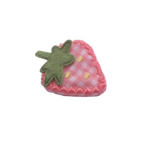 2Pcs Pink Fabric Strawberry Hair Clips for Women Girls Sweet Hairpins Barrettes Duckbill Hair Accessories，Clips and Barrettes Hair Accessories