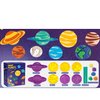 PlayDough Tools for Kid, Planets Theme Dough Set with 5 Color Doughs 8 Planets and a Rolling Pin, Best Art Toys Gift for Age 3+