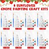 VercanMonth 8 Pcs Christmas Tree DIY Painting Kit Ceramic Ready to Paint Xmas Tree Statues Paint Your Own Christmas Tree Figurines Unpainted Plaster Craft with Brush Palette Paint for Boys Adult Girls