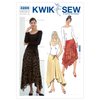 Kwik Sew K3286 Skirts Sewing Pattern, Size XS-S-M-L-XL