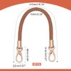 UNICRAFTALE 2Pcs PU Leather Braided Bag Strap with Alloy Swivel Clasps 41.5cm Brown Handbag Shoulder Bag Handle Strap Purse Replacement Accessories for DIY Underarm Bag Shoulder Bag