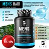 Men’s Hair Growth Supplement – Biotin & Collagen Hair Vitamins for Men – Thicker, Fuller Hair, Nail & Scalp Support – Hair Loss Supplement with Zinc, Selenium & Vitamins A C D E – 240 Capsules