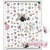 Cartoon Animal Nail Art Stickers, Unicorn Flamingo Insect Leopard Tiger Cat Dinosaur Nail Art Decals 3D Self-Adhesive Sticker Design for Women Girls Manicure Decoration DIY Nail Decal (6 Sheets)
