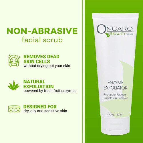 Ongaro Beauty Organic Face Scrub - Face Exfoliator for Women - Gentle Exfoliating Face Wash for Sensitive Skin - Bead Free Facial Scrub, Face Exfoliant, Facial Scrub Exfoliator- Animal Cruelty- Free