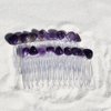 Amethyst Stone Hair Comb (Qty of 2)