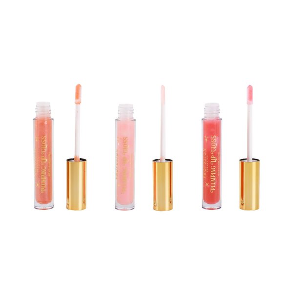 Profusion Cosmetics Sweet Holiday Plumping Lip Gloss Trio, Get Plumped and Gorgeous Lips with Plumping Gloss Trio for Radiant Smiles, Achieve Hydrated and Luscious Lips for Holidays