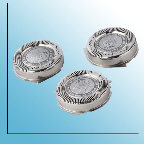 Silver Dragon Shave HQ8 Norelco Replacement Heads – HQ8/52 Blades Compatible with Philips Norelco Series 7100, 7200, 7300, 7700, 7800, 8800, PT/AT700, PT/AT800 & Aquatec Electric Shavers, Pack of 3