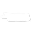 Nasogastric or Oxygen Tube precut Adhesive Tape Plain White x 10 Pack. (Mix Left & Right Side)